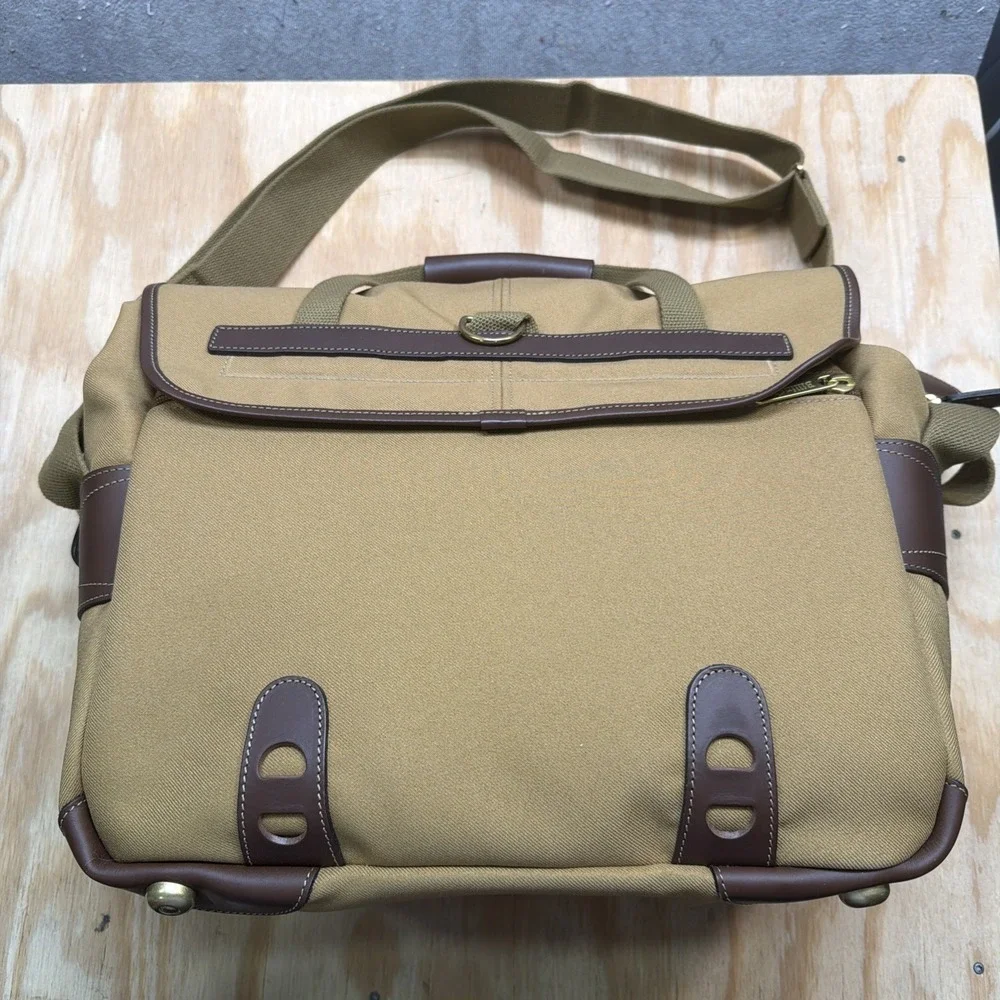 Billingham Camera Bag Khaki‎ Canvas Leather Trim w Superflex Inserts Pouch